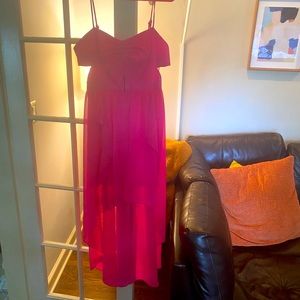 BCBGeneration Pink Dress with Side Cutouts